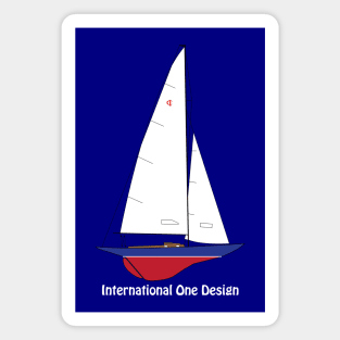 International One Design - IOD - Sailboat Magnet